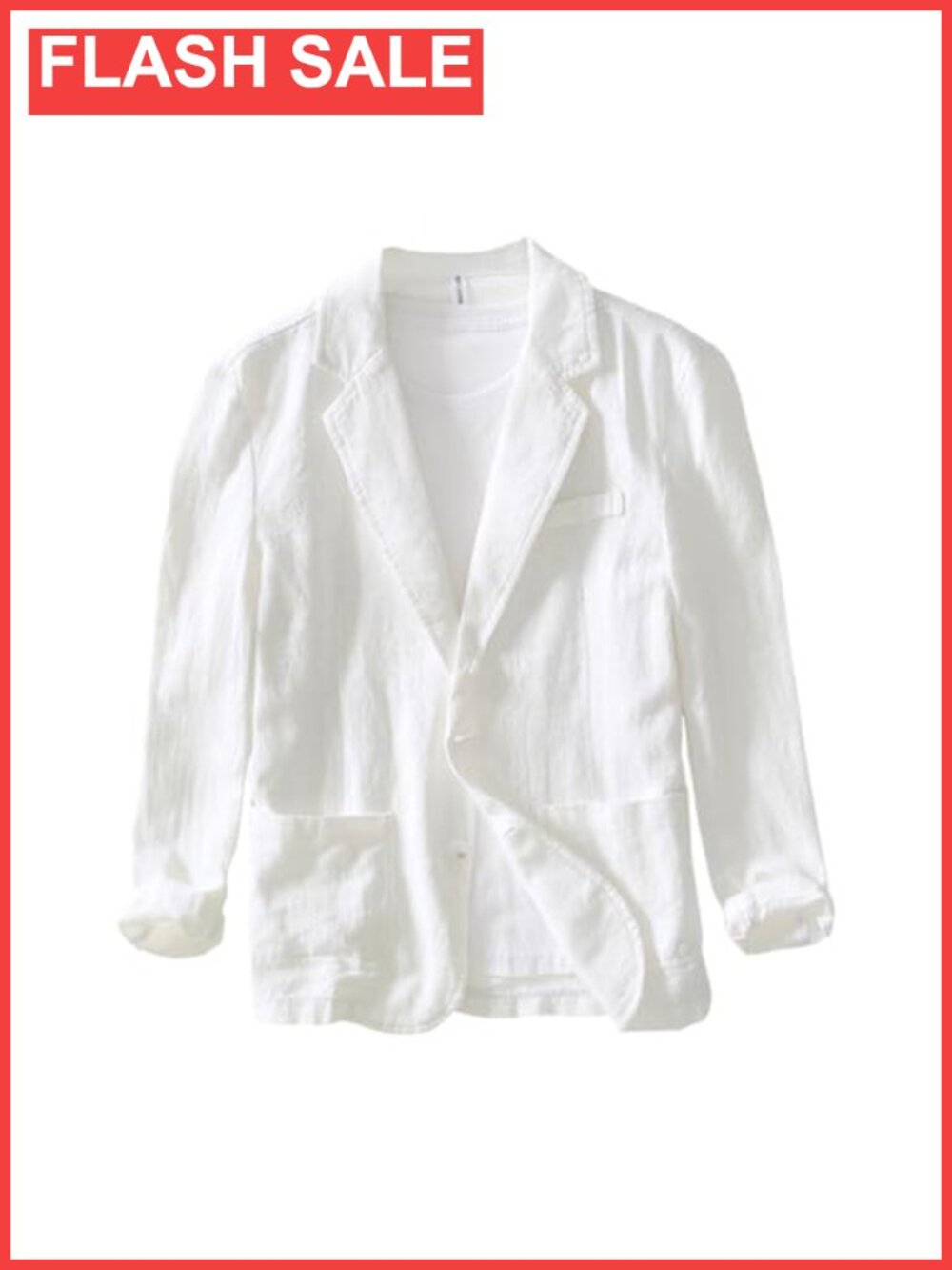 Men's Linen Casual Sport Coat Blazer Lightweight Daily Suit Jacket
